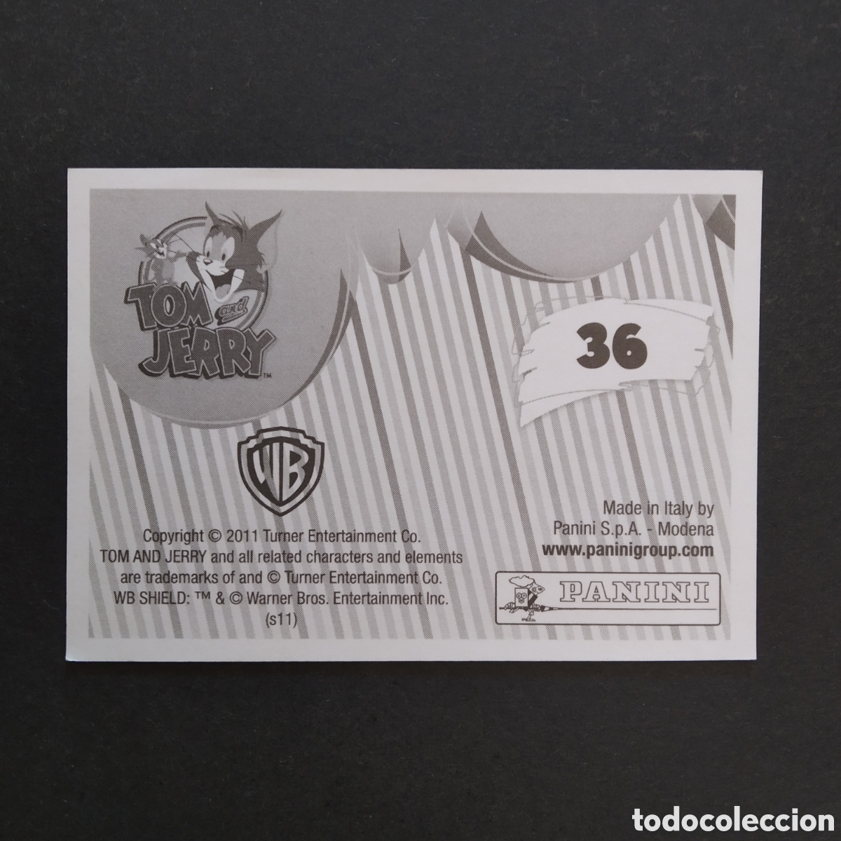 Coleccionismo cromos antiguos: CROMO - N&ordm; 036 - TOM Y JERRY - PANINI - A&Ntilde;O 2011 - Foto 2