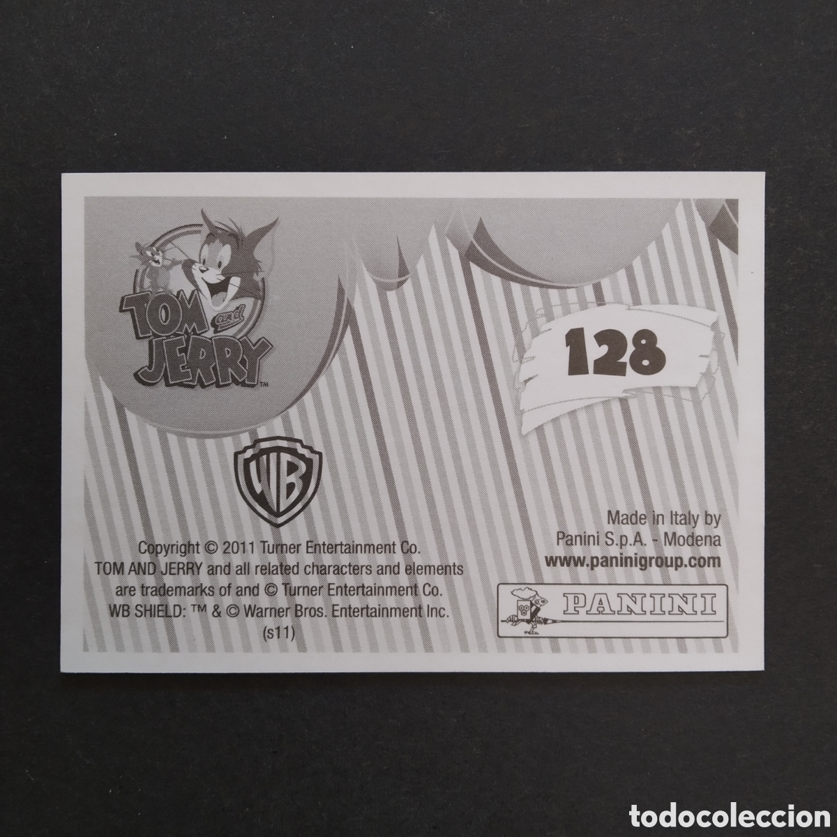Coleccionismo cromos antiguos: CROMO - N&ordm; 128 - TOM Y JERRY - PANINI - A&Ntilde;O 2011 - Foto 2
