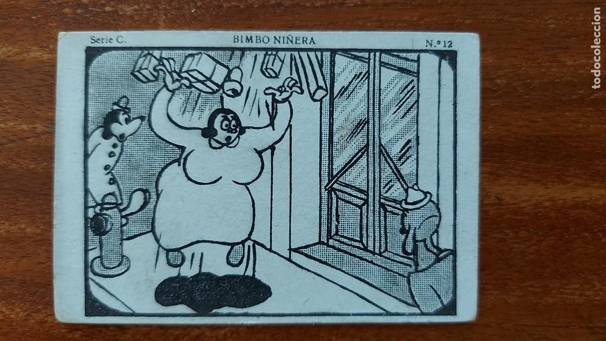 Coleccionismo cromos antiguos: BIMBO NI&Ntilde;ERA ( BIMBO THE DOG & BETTY BOOP ) - CROMO N&Uacute;MERO 12 - A&Ntilde;OS 1930s MAX FLEISCHER STUDIOS