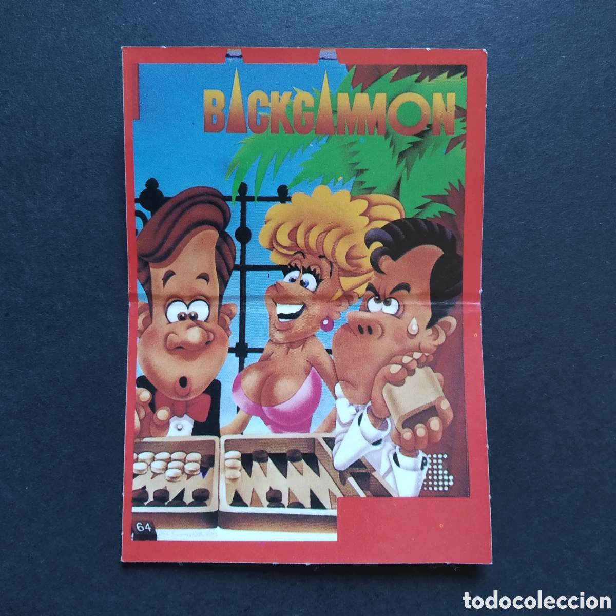 Coleccionismo cromos antiguos: CROMO - BACKGAMMON - HITBIT / MSX / SONY - BOLLYCAO