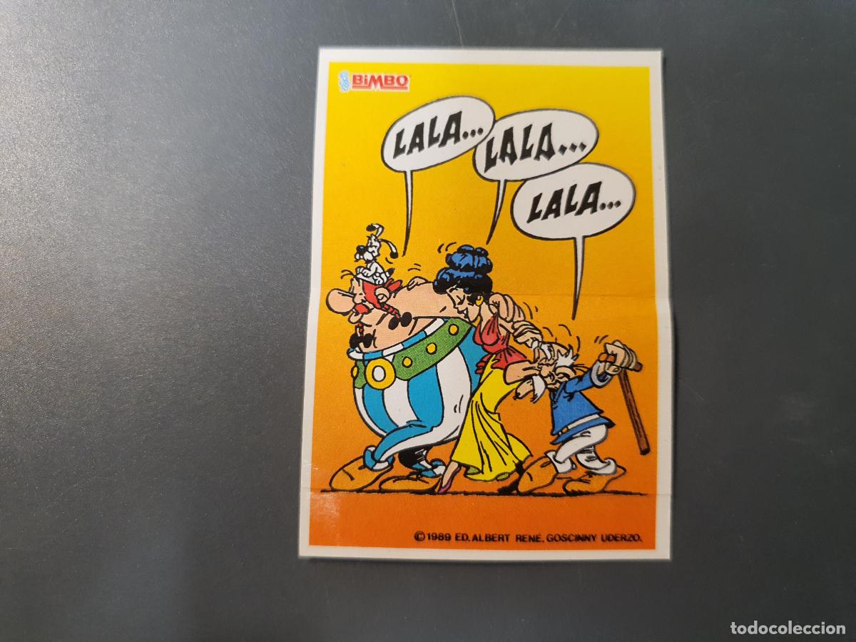 Coleccionismo cromos antiguos: CROMO PEGATINA BIMBO PASTEL ASTERIX Y OBELIX ADHESIVOS