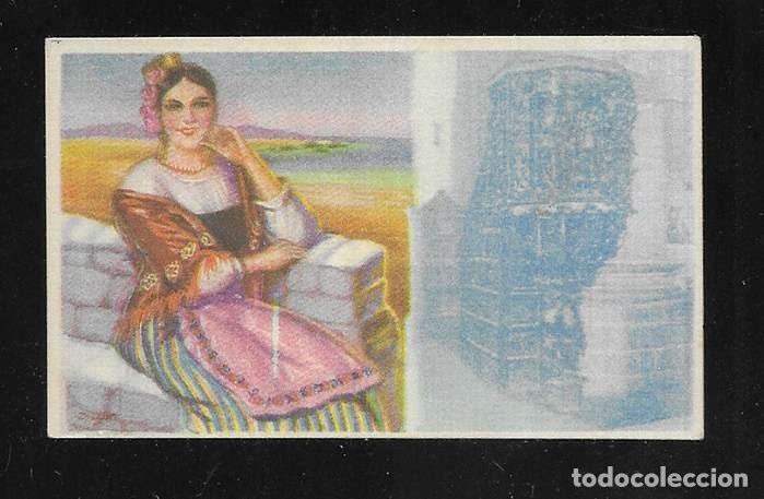 Collectionnisme Cartes &agrave; collectionner anciennes: Cromo. Trajes Regionales de Espa&ntilde;a. HUELVA sin Publicidad 1950 Col. 50 n&ordm;s.