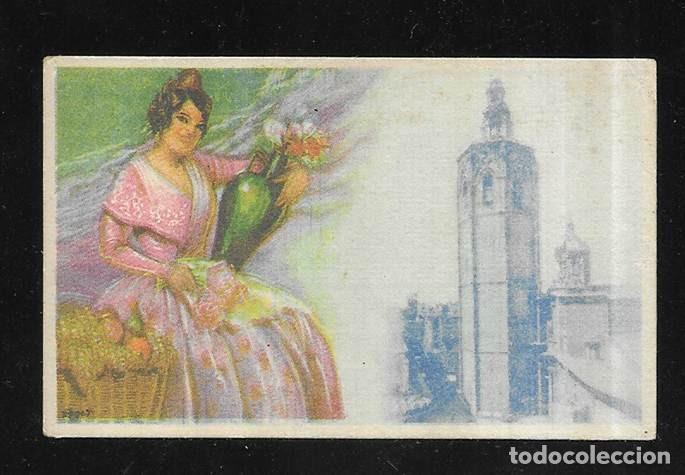 Coleccionismo cromos antiguos: Cromo. Trajes Regionales de Espa&ntilde;a. VALENCIA sin Publicidad 1950 Col. 50 n&ordm;s.