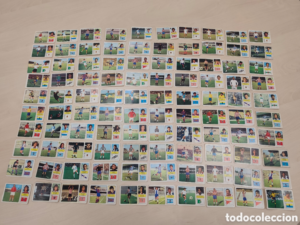 Coleccionismo cromos antiguos: Lote 204 Cromos de F&uacute;tbol Liga 1973-74 Editorial Fher + Extras Recortados