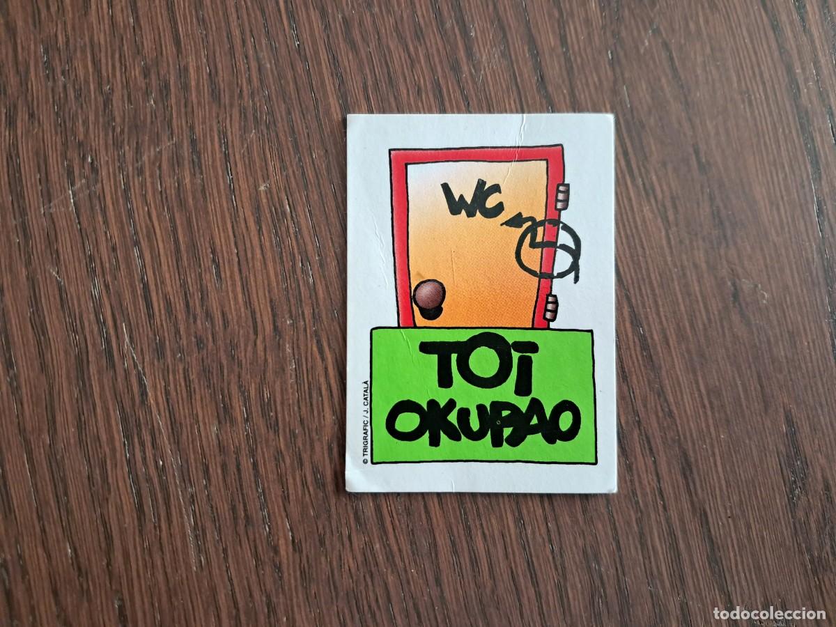Coleccionismo cromos antiguos: CROMO ADHESIVO DE BOLLYCAO BOLLY TOIS SIN PEGAR con trasera toy TOI 21, TOI OKUPAO.