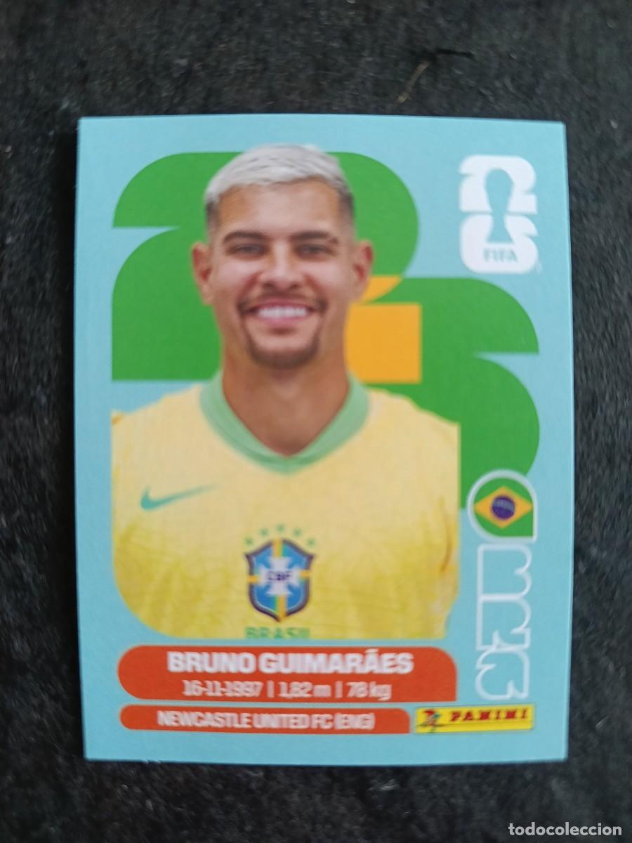 Coleccionismo cromos antiguos: FIFA WORLD CUP MUNDIAL 2026 PANINI. #BRA 11. BRUNO GUIMARAES. BRASIL