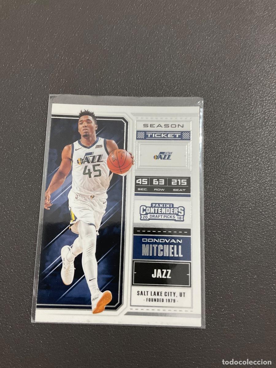 Coleccionismo cromos antiguos: 2018 Panini Contenders Draft Picks Basketball - DONOVAN MITCHELL Season Ticket n 15 (Utah Jazz)