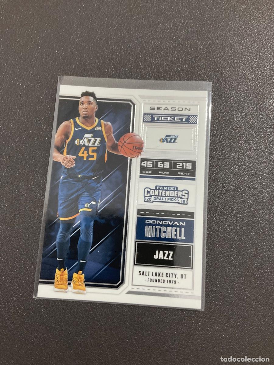 Coleccionismo cromos antiguos: 2018 Panini Contenders Draft Picks Basketball - DONOVAN MITCHELL Season Ticket n 15 (Utah Jazz)