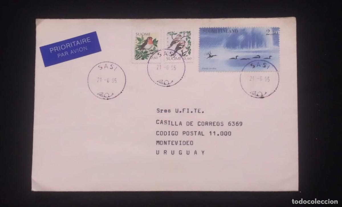 Coleccionismo cromos antiguos: TS) 1995 FINLAND, AIRMAIL, CIRCULATE COVER,VF.
