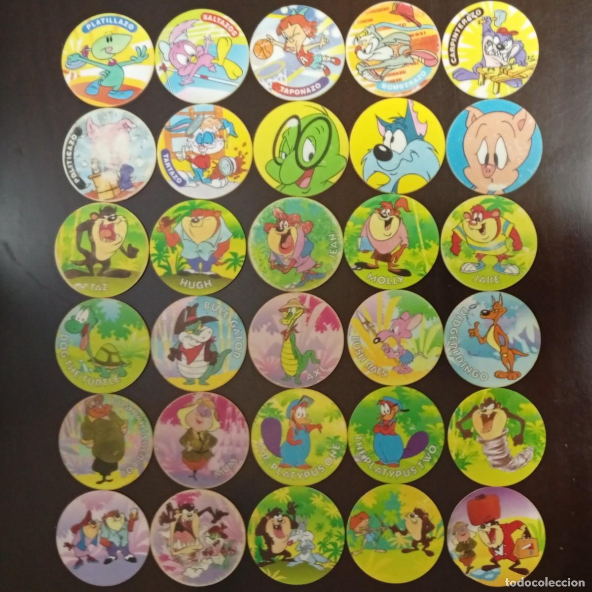 Coleccionismo cromos antiguos: LOTE 30 TAZOS MATUTANO TINY TOONS SUPER TAZOS
