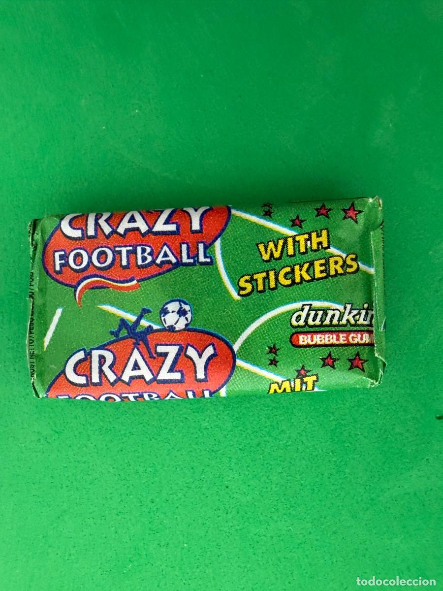 Coleccionismo cromos antiguos: Chicle cerrado sin abrir Dunkin - Crazy Football