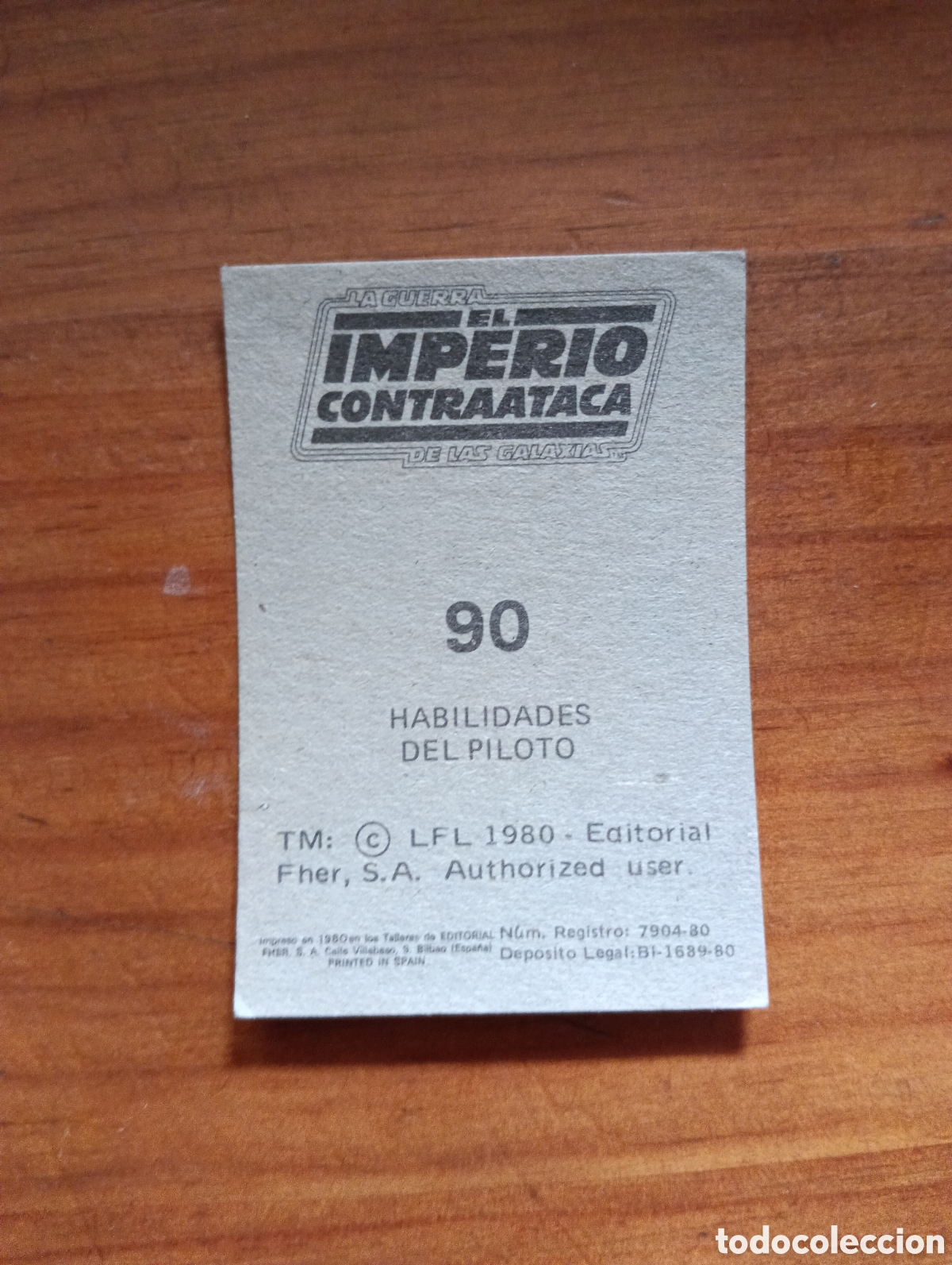 Coleccionismo cromos antiguos: Cromo El Imperio contraataca, n&ordm; 90 - Foto 2