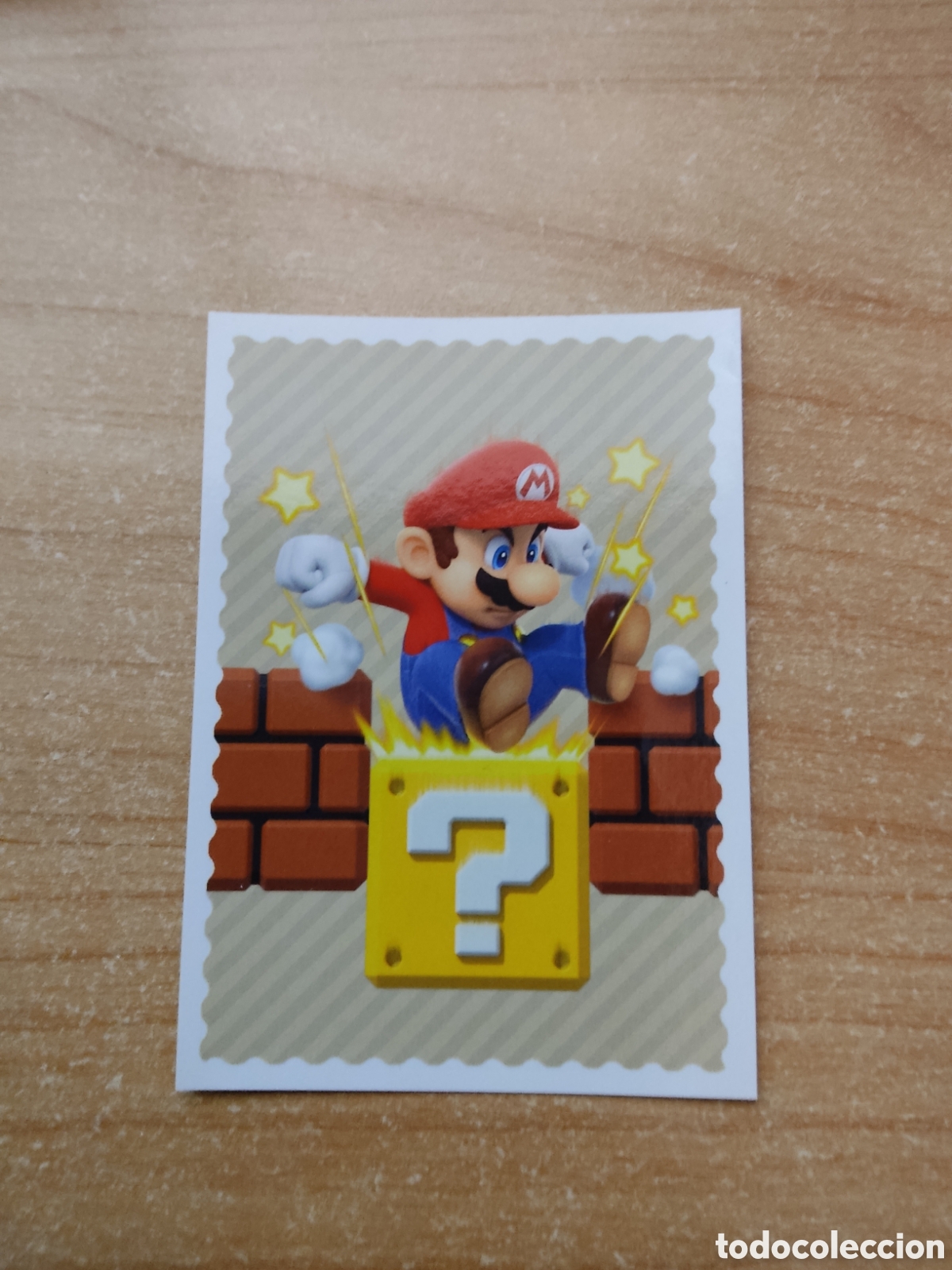 Coleccionismo cromos antiguos: 7 CROMO SUPER MARIO ITS A ME MARIO