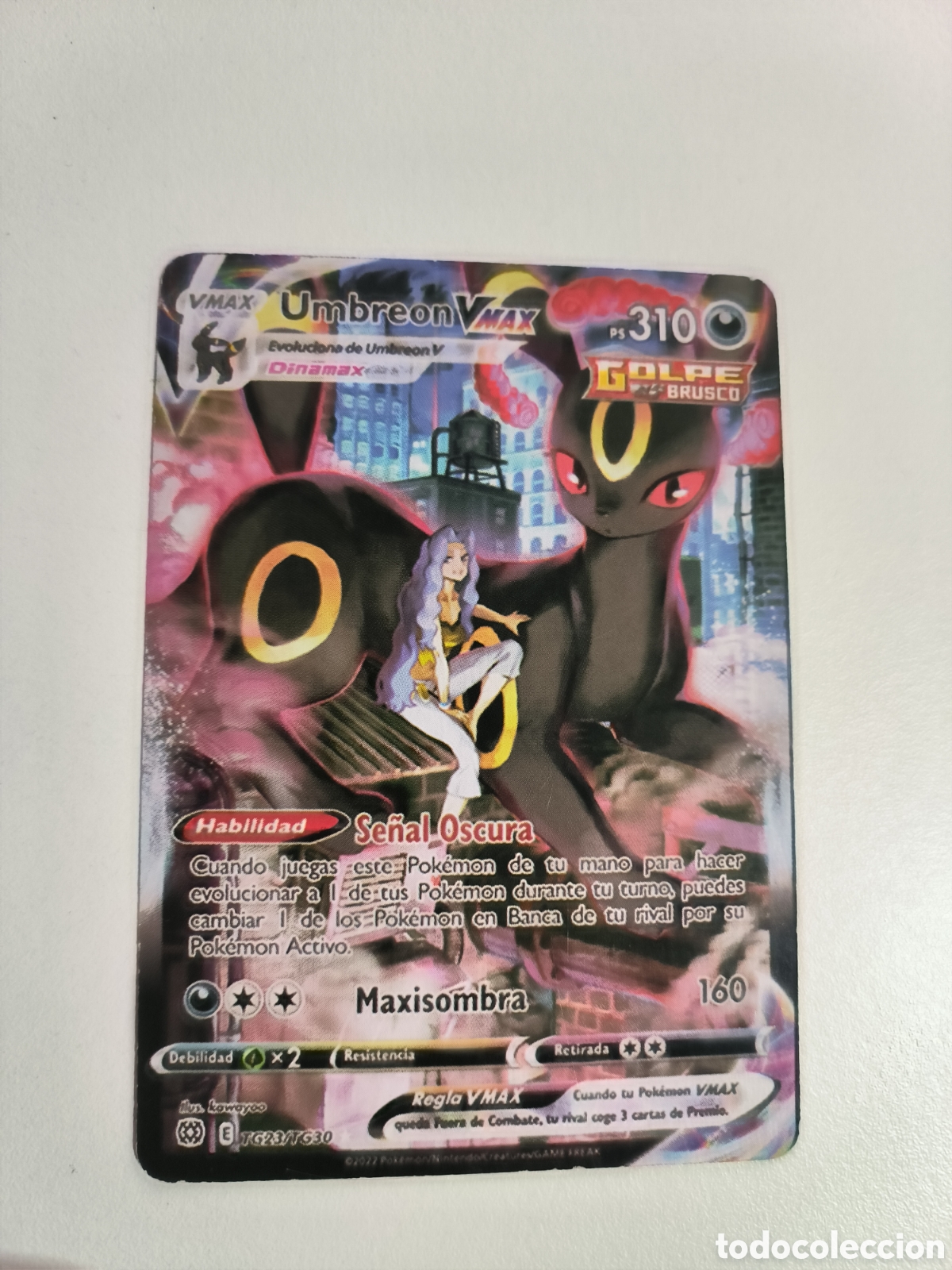 Coleccionismo cromos antiguos: Carta Pok&eacute;mon Umbreon VMAX PS 310