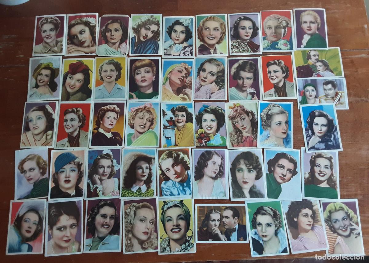 Coleccionismo cromos antiguos: Lote de 211 cromos peque&ntilde;os CINEFOTO, ACTRICES