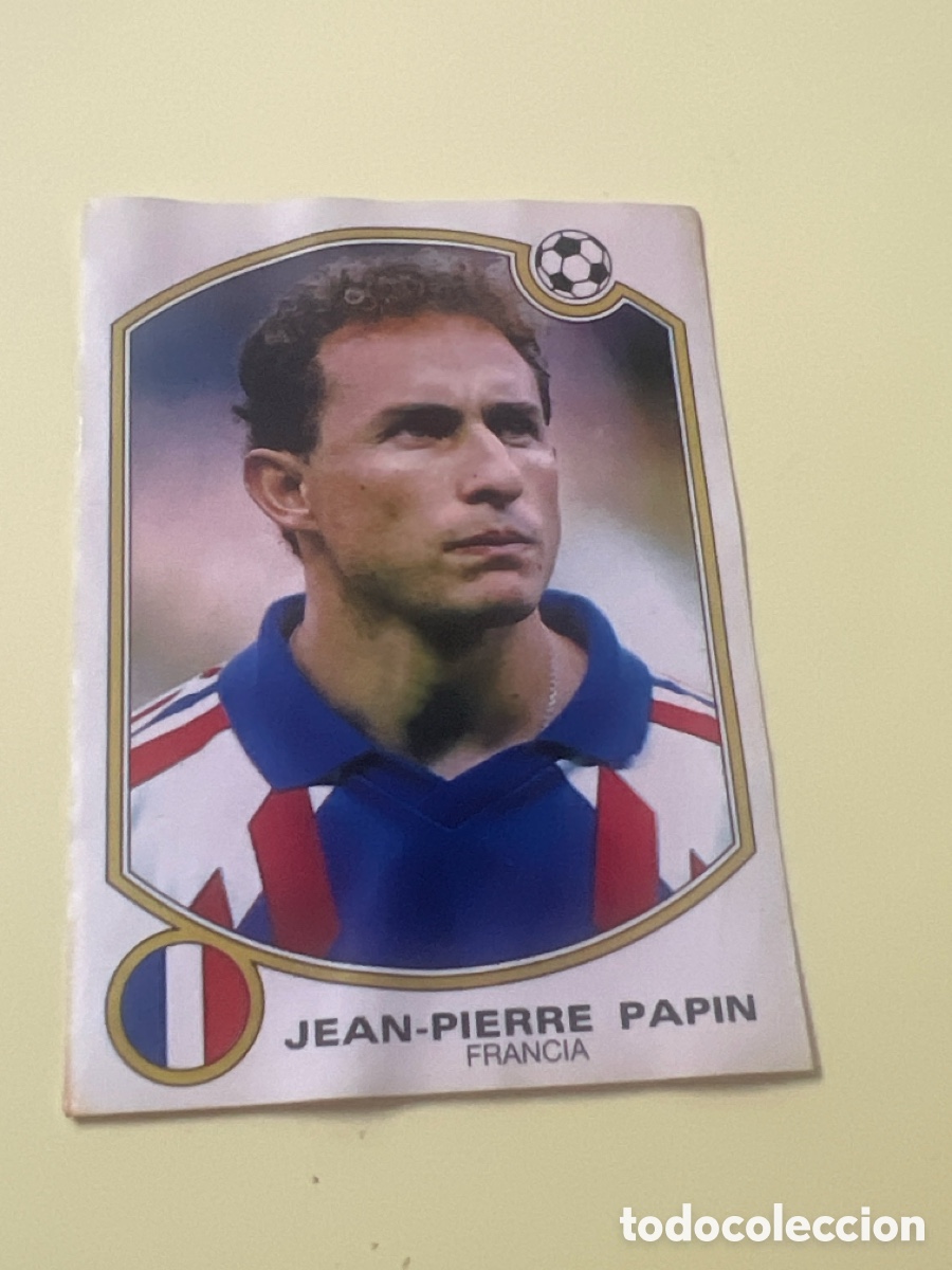 Colecionismo Cromos antigos: C2283. 206 JEAN PIERRE PAPIN FRANCIA FUTBOL 92 93 LIGA PANINI NUNCA PEGADO SIN DESPEGAR