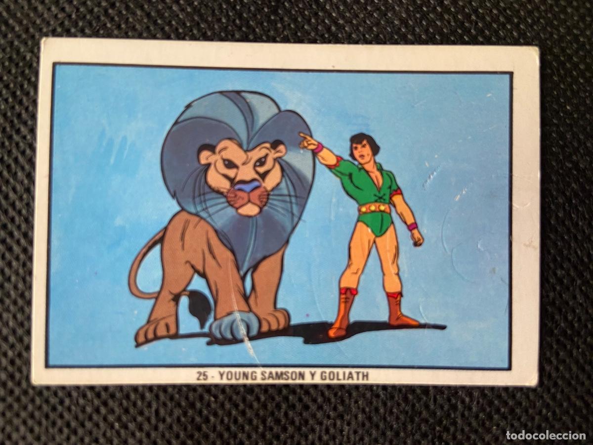 Collectionnisme Cartes &agrave; collectionner anciennes: ANTIGUO CROMO 25 &ldquo; YOUNG SAMSON Y GOLIATH &ldquo; NUEVO FESTIVAL HANNA BARBERA FHER 1973