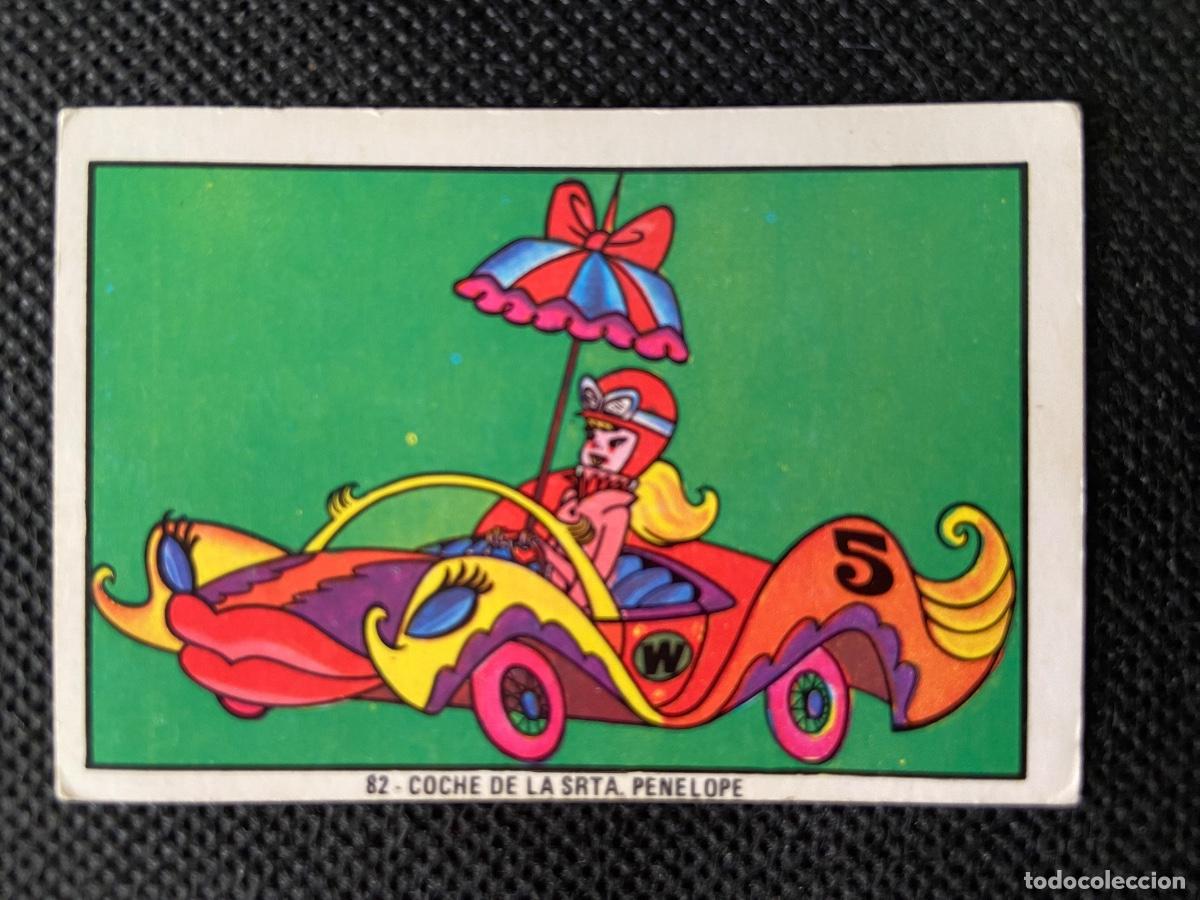 Collectionnisme Cartes &agrave; collectionner anciennes: ANTIGUO CROMO 82 &ldquo; COCHE PENELOPE&ldquo; NUEVO FESTIVAL HANNA BARBERA FHER 1973