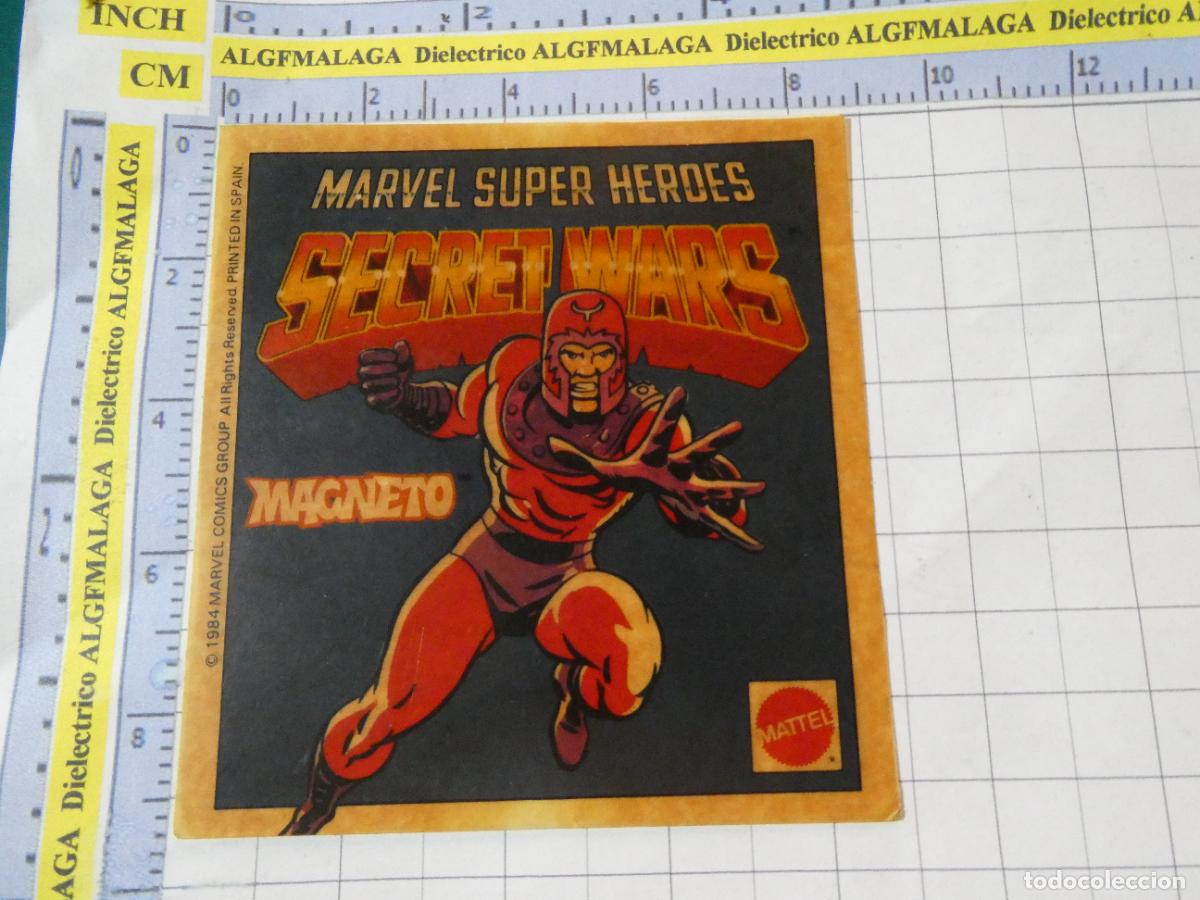 Collezionismo Figurine antiche: CROMO PEGATINA A&Ntilde;O 1984. MATTEL JUGUETES SUPER HEROES SECRET WARS MAGNETO. 74