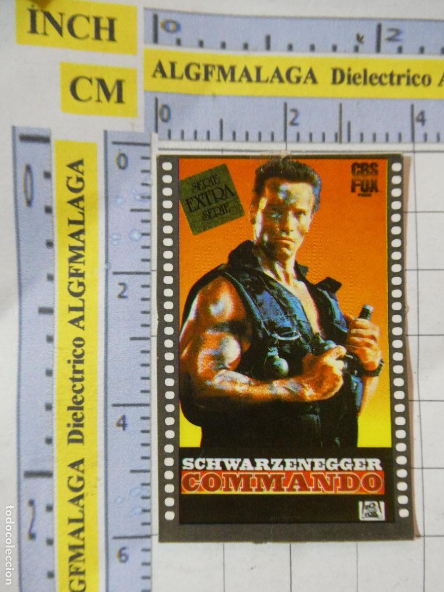 Coleccionismo cromos antiguos: CROMO CHUCHER&Iacute;AS PASTELITOS. PHOSKITOS PASATELO DE CINE PEL&Iacute;CULA COMMANDO SCHWARZENEGGER. 115