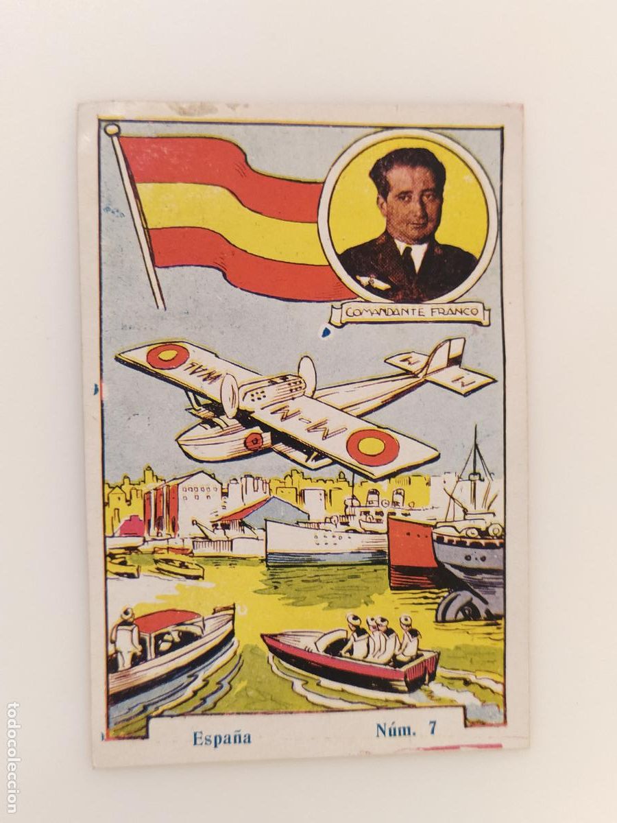 Coleccionismo cromos antiguos: COMANDANTE RAMON FRANCO - CROMO ANTIGUO -VER FOTOS-(116.708)