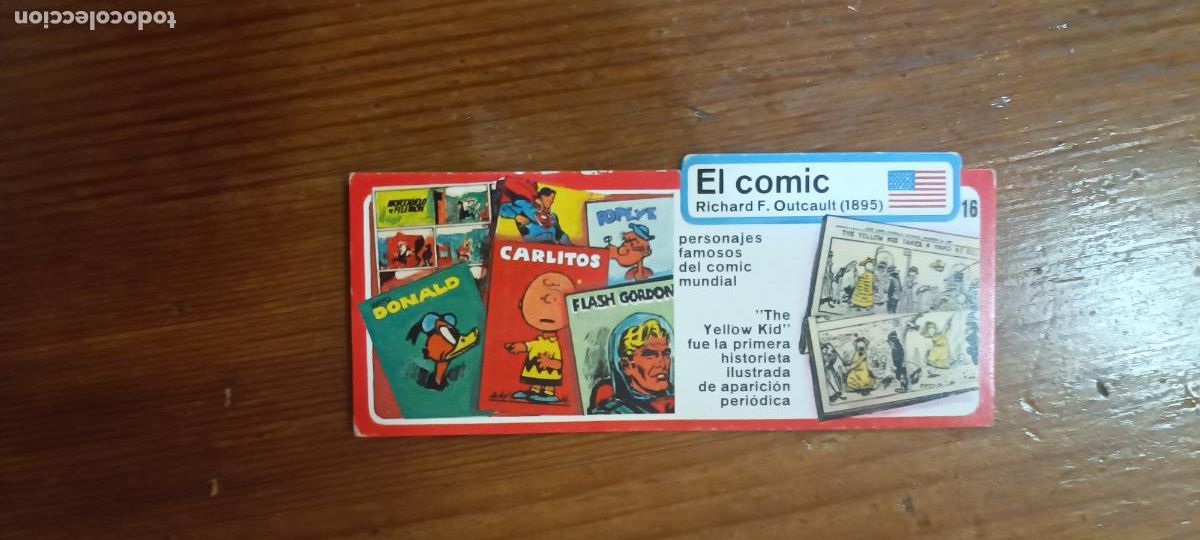 Coleccionismo cromos antiguos: LOS INVENTOS - CROMO - TARJETA N&ordm; 16 - EL COMIC - BIMBO. MORTADELO Y FILEMON