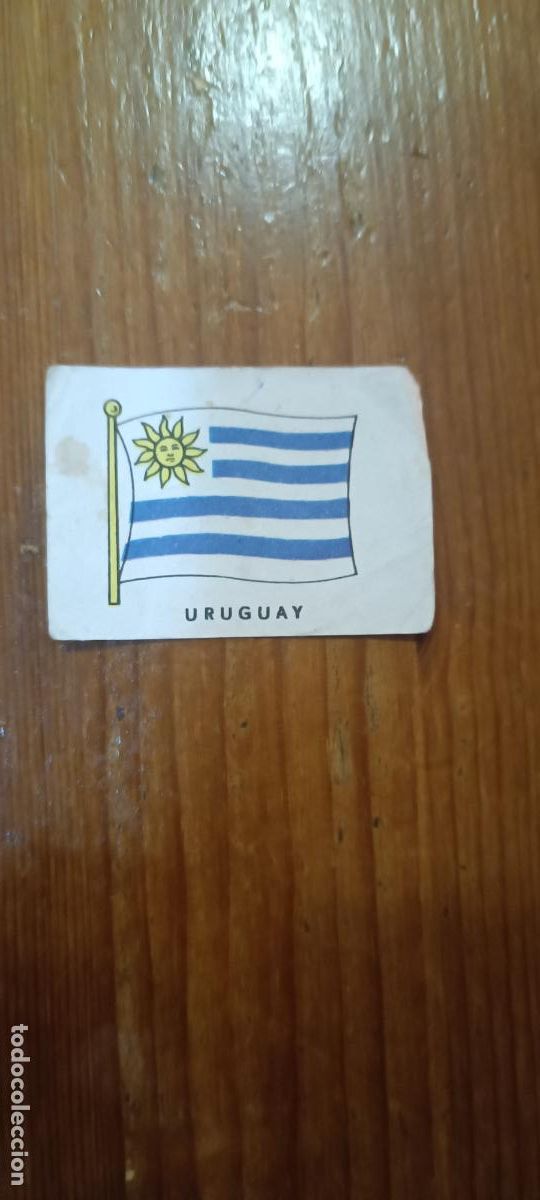 Coleccionismo cromos antiguos: CROMO BANDERA URUGUAY NO SE LA COLECCION