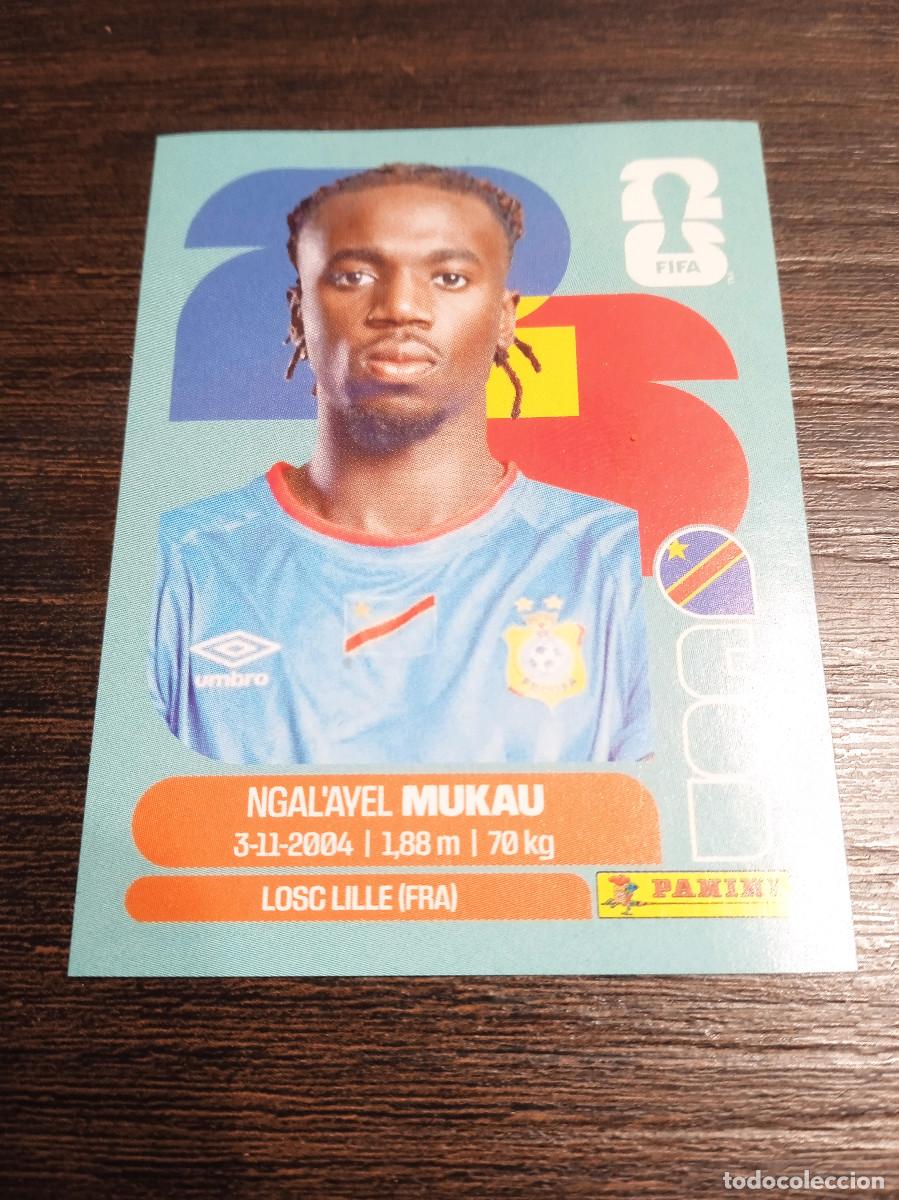 Coleccionismo cromos antiguos: Cromo Mundial Futbol 2026 Panini canada usa Mexico Mukau Congo cOD 9