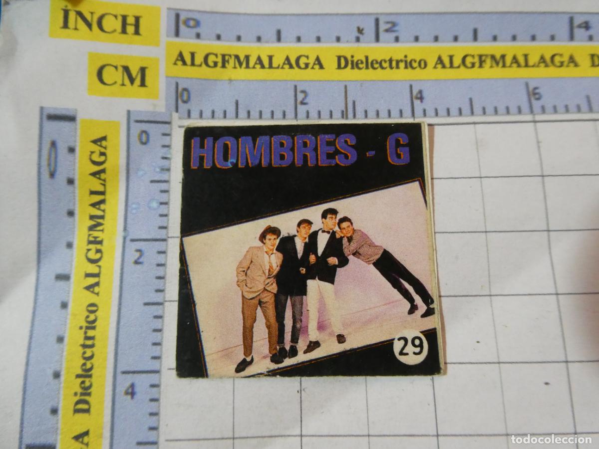 Coleccionismo cromos antiguos: CROMO PASTELITOS GOLOSINAS?.GRUPO MUSICAL HOMBRES G 29 ALBUM RITMO SUPOER GUAY?. 123