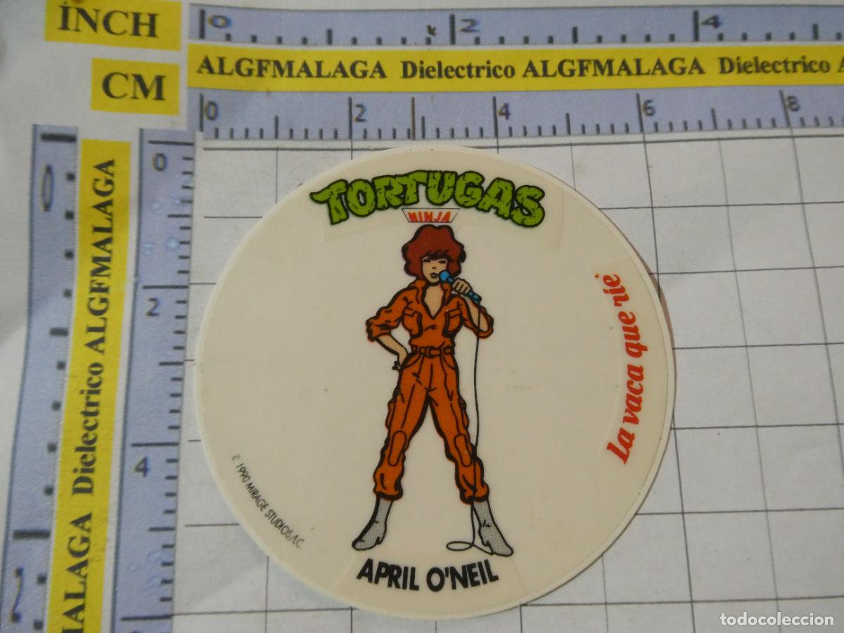 Coleccionismo cromos antiguos: CROMO PASTELITOS GOLOSINAS CHOCOLATINAS QUESITO LA VACA QUE RIE. TORTUGAS NINJA APRIL O'NEIL 138