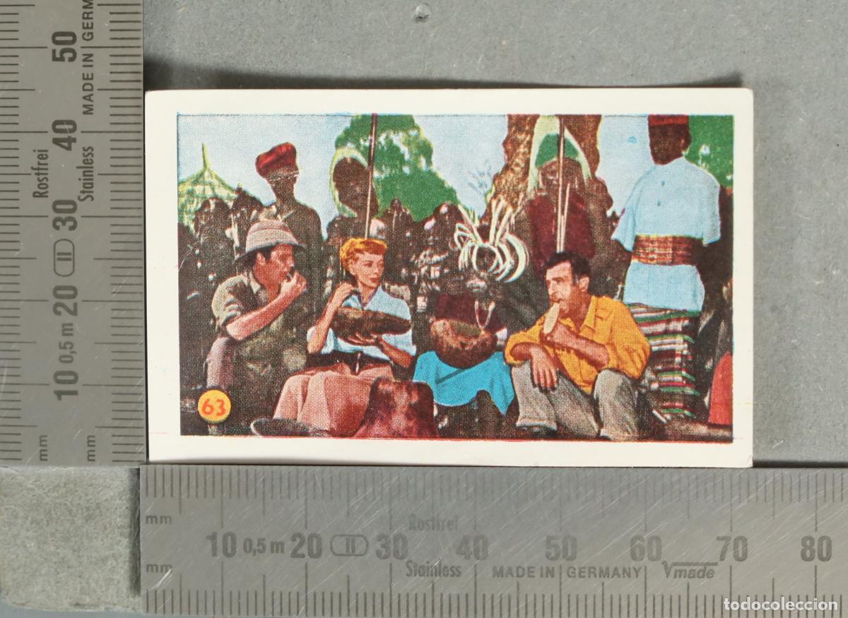 Coleccionismo cromos antiguos: CROMO. LAS MINAS DEL REY SALOMON. N- 63