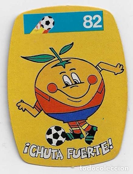 Coleccionismo cromos antiguos: Espa&ntilde;a 82_Pegatina_Naranjito_ Chuta Fuerte!