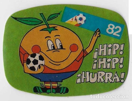 Coleccionismo cromos antiguos: Espa&ntilde;a 82_Pegatina_Naranjito_ Hip Hip Hurra!