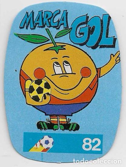 Coleccionismo cromos antiguos: Espa&ntilde;a 82_Pegatina_Naranjito_ Marca Gol