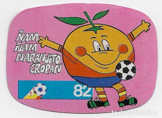 Coleccionismo cromos antiguos: Espa&ntilde;a 82_Pegatina_Naranjito_ &Ntilde;am &Ntilde;am Naranjito Cropan