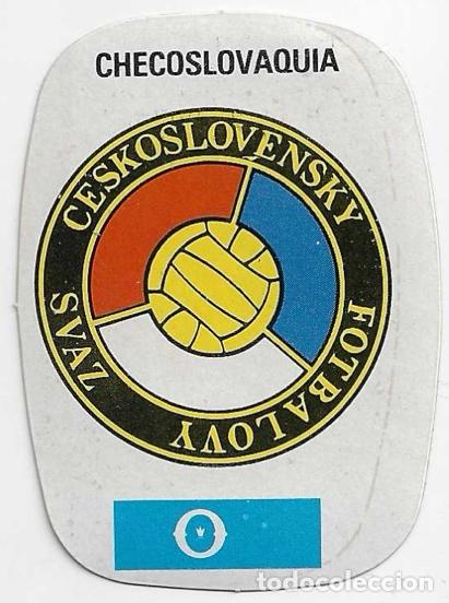 Colecionismo Cromos antigos: Espa&ntilde;a 1982_Pegatina_Escudo Checoslovaquia