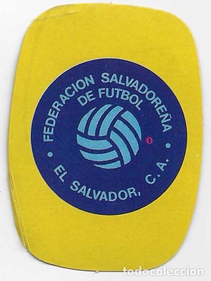 Colecionismo Cromos antigos: Espa&ntilde;a 1982_Pegatina_Escudo El Salvador