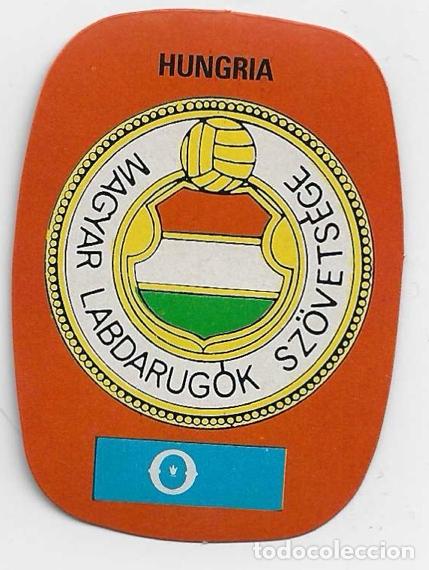 Sammeln alte Sammelbilder: Espa&ntilde;a 1982_Pegatina_Escudo Hungria