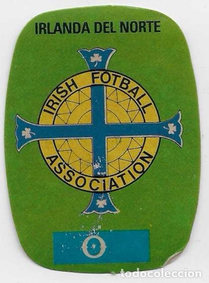 Sammeln alte Sammelbilder: Espa&ntilde;a 1982_Pegatina_Escudo Irlanda del Norte