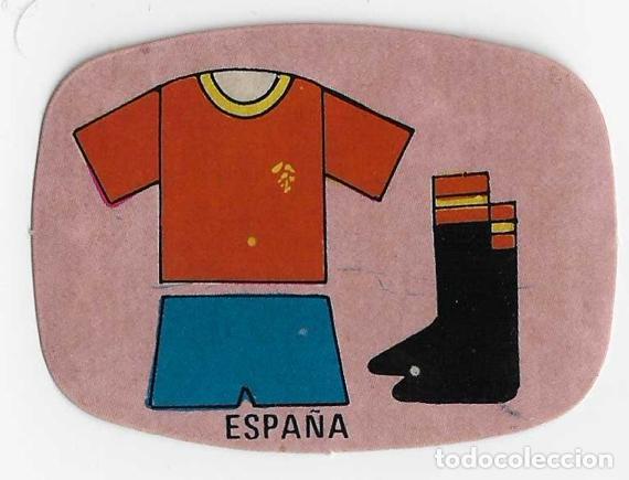 Coleccionismo cromos antiguos: Espa&ntilde;a 1982_Pegatina_Equipacion Espa&ntilde;a