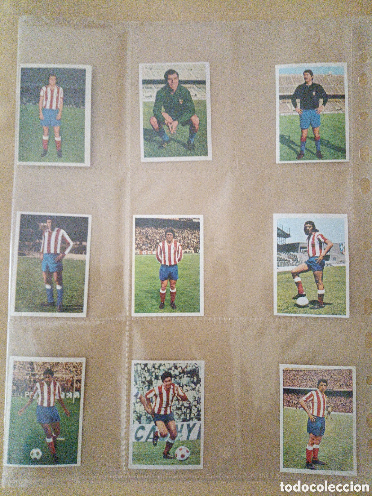 Coleccionismo cromos antiguos: Cromos Atletico del Madrid 75-76