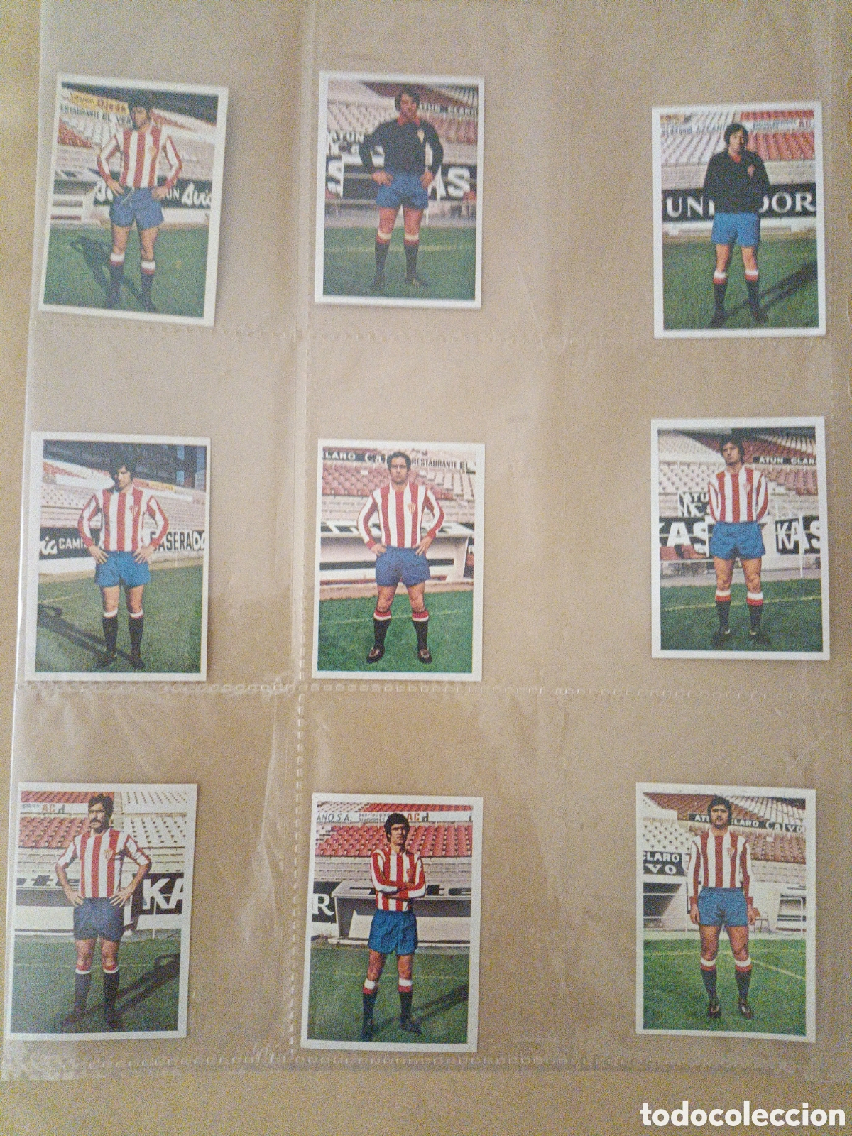 Coleccionismo cromos antiguos: Cromos SP. Gij&oacute;n 75-76