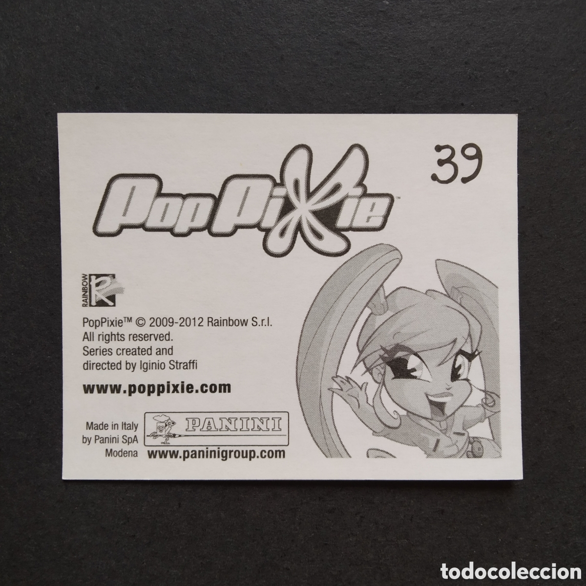 Coleccionismo cromos antiguos: CROMO - N&ordm; 039 - POP PIXIE - PANINI - A&Ntilde;O 2012 - Foto 2