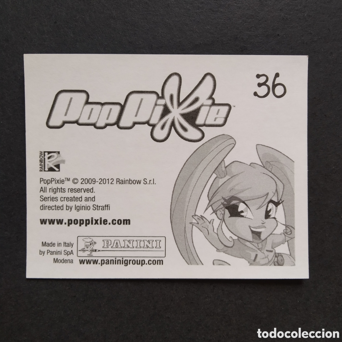Coleccionismo cromos antiguos: CROMO - N&ordm; 036 - POP PIXIE - PANINI - A&Ntilde;O 2012 - Foto 2