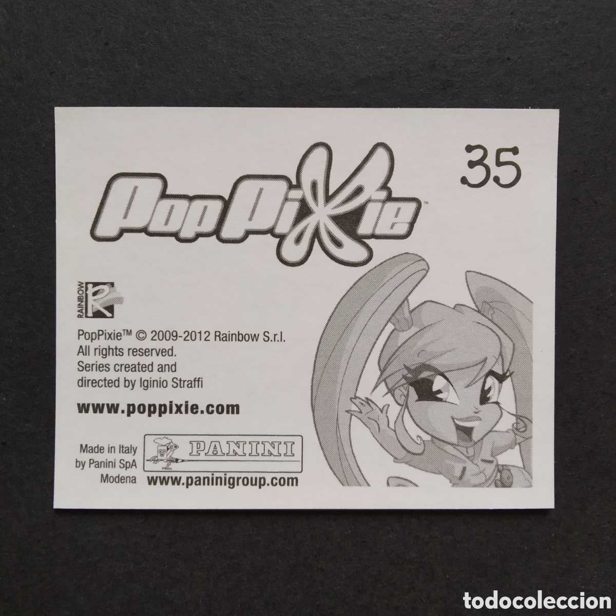 Coleccionismo cromos antiguos: CROMO - N&ordm; 035 - POP PIXIE - PANINI - A&Ntilde;O 2012 - Foto 2