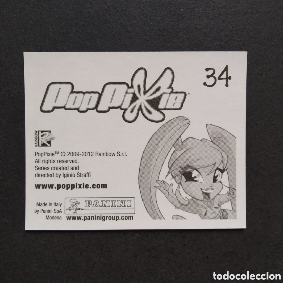 Coleccionismo cromos antiguos: CROMO - N&ordm; 034 - POP PIXIE - PANINI - A&Ntilde;O 2012 - Foto 2