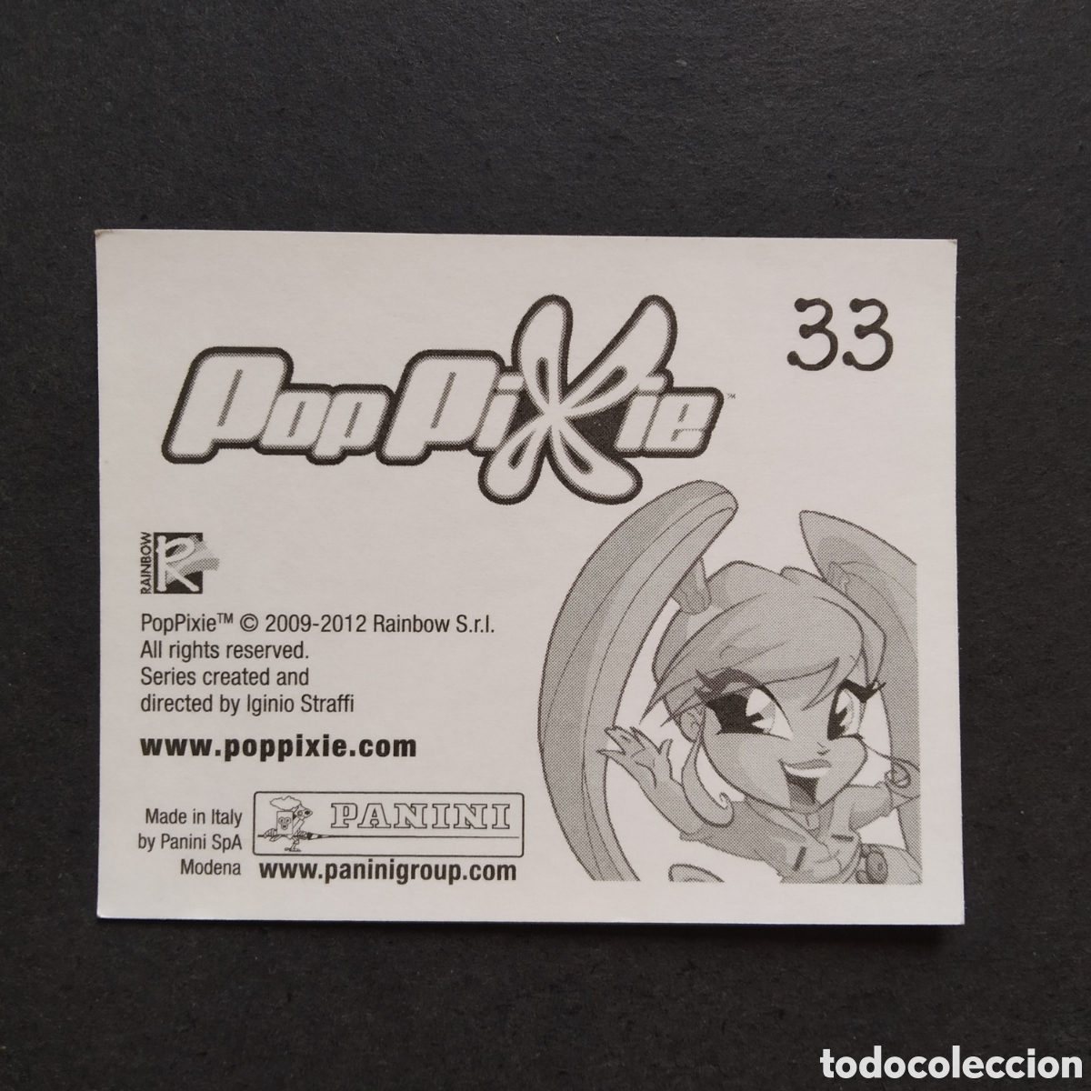 Coleccionismo cromos antiguos: CROMO - N&ordm; 033 - POP PIXIE - PANINI - A&Ntilde;O 2012 - Foto 2