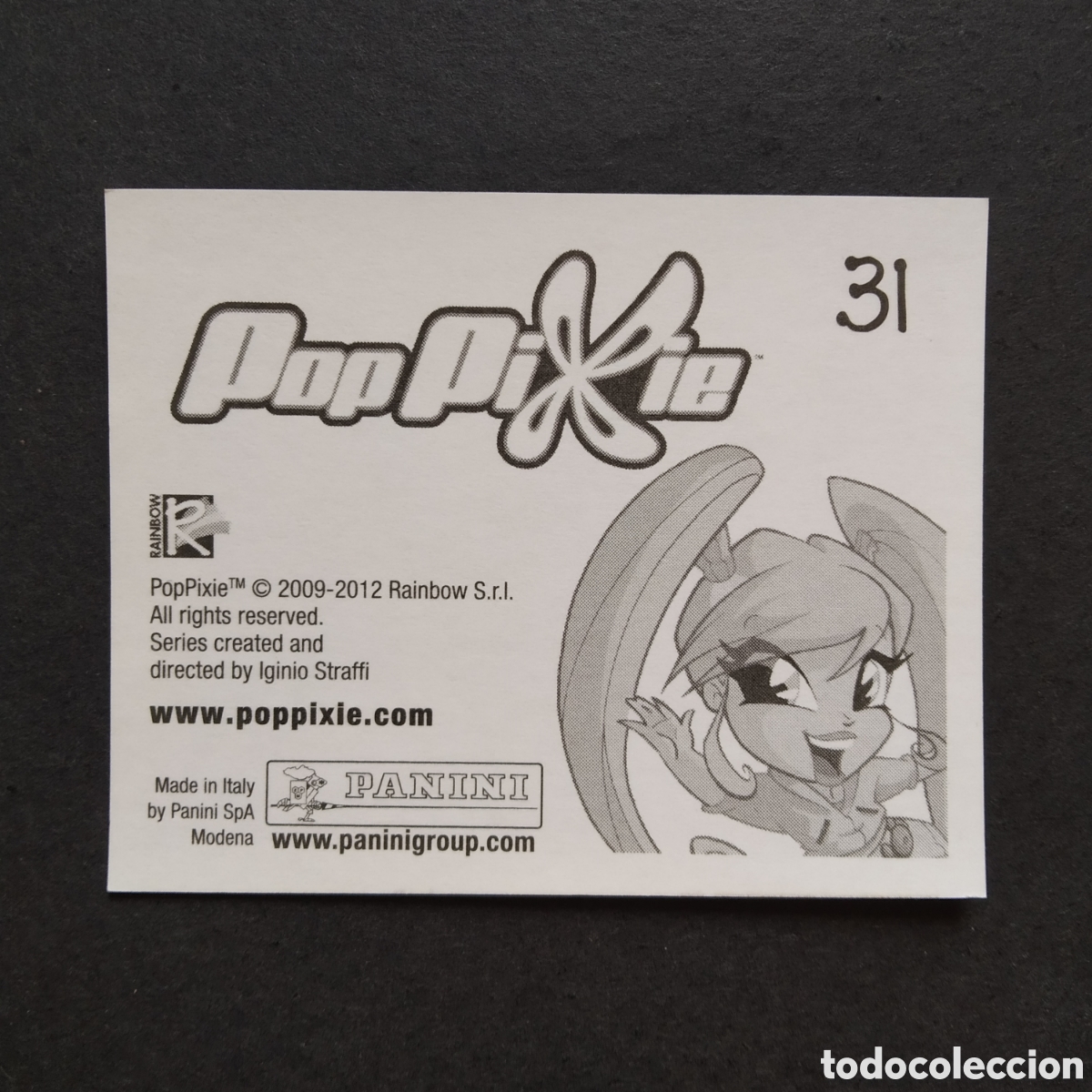 Coleccionismo cromos antiguos: CROMO - N&ordm; 031 - POP PIXIE - PANINI - A&Ntilde;O 2012 - Foto 2