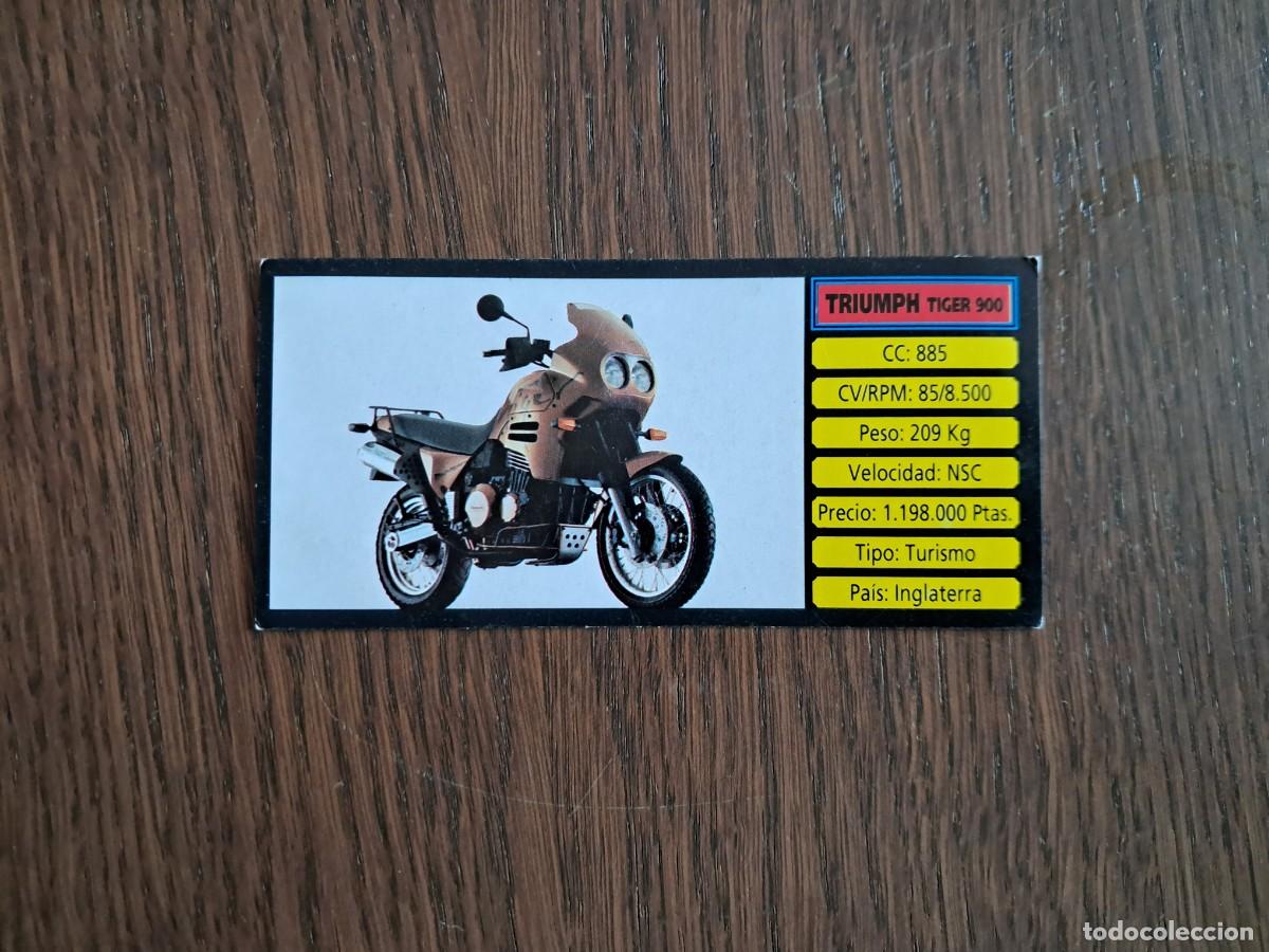 Colecionismo Cromos antigos: CROMO MOTOCICLISMO : TRIUMPH TIGER 900, N&ordm; 169 -- EDITORIAL CUSCO 1993