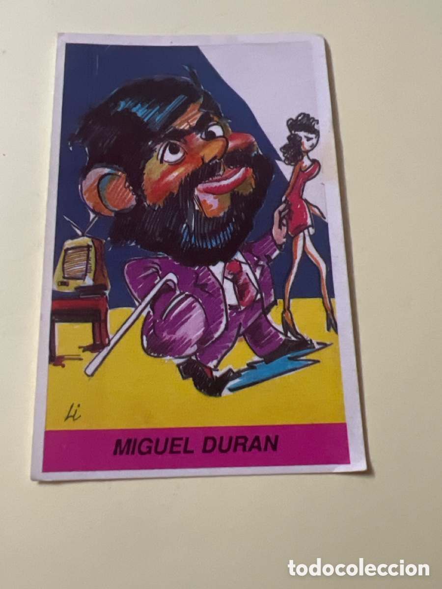 Coleccionismo cromos antiguos: E175. CROMO CARICATURAS ED. MILANO N&ordm; 58 MIGUEL DUR&Aacute;N